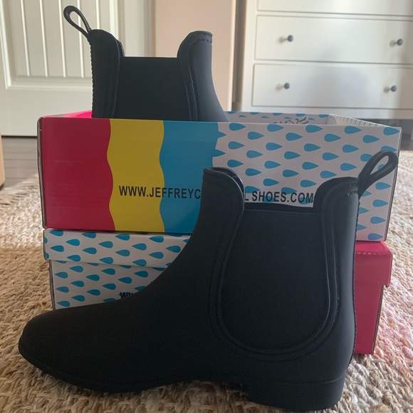 Jeffrey Campbell Waterproof Rain Boot - Black - Picture 2 of 5